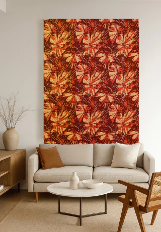 Tapiz, Flores en Otoño, 294 x 156 cm [Pieza Única] - comprar online