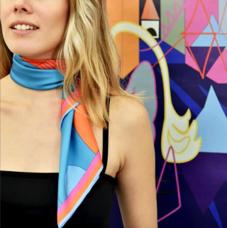 Pañuelo, City Dog Azul (Grande)