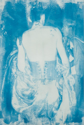 Drag, Print de Cianotipia, Clara Z