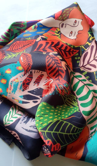 Pañuelo Mi Mundo, 70 x 70 cm [PRE-ORDER]