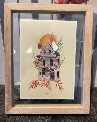 [Edición Especial] Fine Art Print Casa V, Enmarcado Doble Vidrio