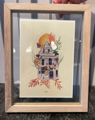 [Edición Especial] Fine Art Print Casa V, Enmarcado Doble Vidrio