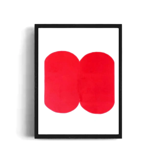 Monocopia Enmarcada, Rojo D2, 40 x 30 cm - buy online