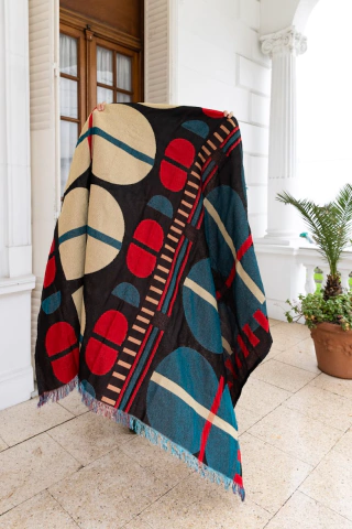 Manta Tejida, Arena, 155 x 195 cm - buy online