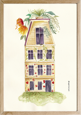 Casa a Dos Aguas, Fine Art Print