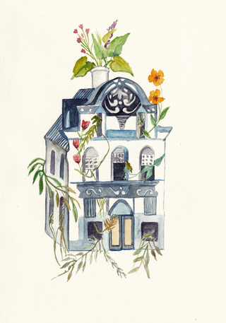 Casa con Ribetes, Fine Art Print