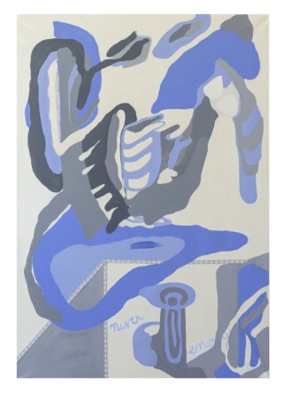Celeste y Gris, Fine Art Print, Celeste Najt
