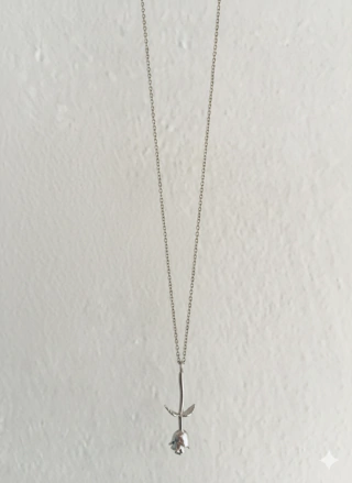 Collar Rosa, Plata - buy online