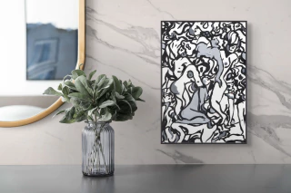 Enjambre B&N, Print - comprar online