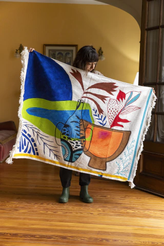 Tapiz, Luna Azul, 115 x 150 cm [Pieza Única] - buy online