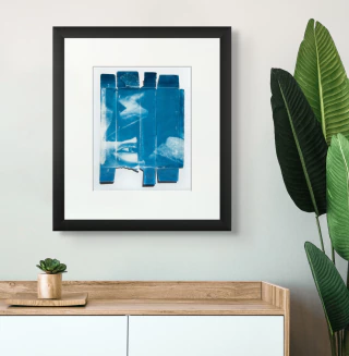 Mirándote amo, Print de Cianotipia, Clara Z - comprar online