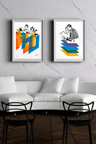 Serigrafía Gift, 40 x 30 cm, Claudio Roncoli - comprar online