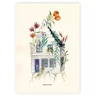 Casa Ladrillos, Fine Art Print