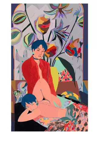 Fine Art Print, New Romantic, 42 x 30 cm, Santiago Paredes - comprar online
