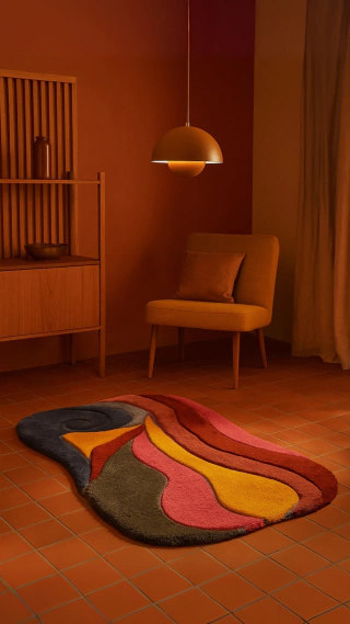 Alfombra Oleaje, 144 x 90 cm [Pieza única] - buy online