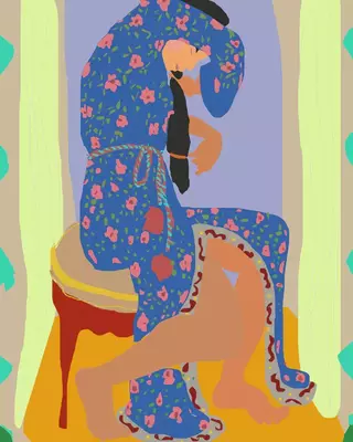 Fine Art Print, Pink Mamba, 42 x 30 cm, Santiago Paredes - comprar online
