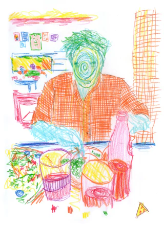 Pizzería_José.jpg, Ilustración Original, Ariel Gif - comprar online
