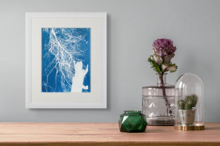 Por los techos, Print de Cianotipia, Clara Z - comprar online