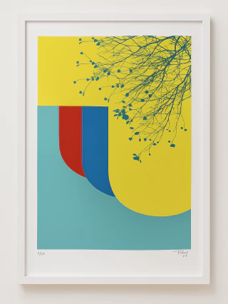 Serigrafía Yellow Space, 50 x 35 cm, Claudio Roncoli - comprar online