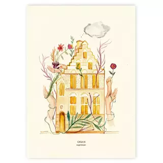 Acuarela Casa XI, Casas Astrológicas, Ilustración Original