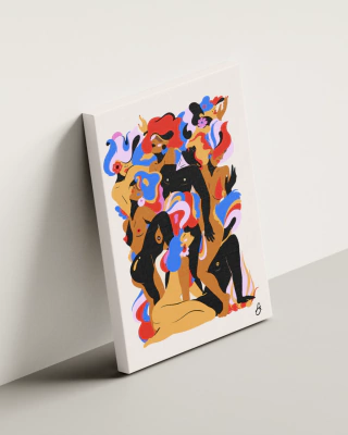 Enjambre, Canvas Print, 100 x 70 cm - comprar online