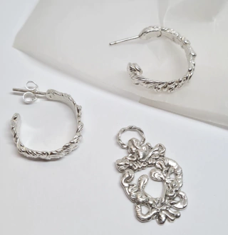 Art Gift Set 10, Collar y Aros Plata - buy online