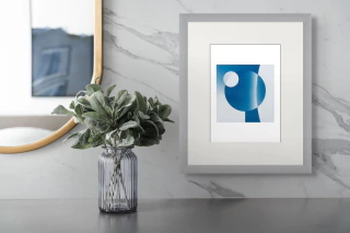 Serie Matriz 112, Print de Cianotipia, Clara Z - buy online