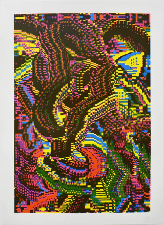 Serigrafía, Jitter 50 x 35 cm - comprar online