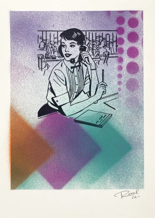 Serigrafía The Feeling 06, 35 x 25 cm, Claudio Roncoli [Pieza Única] - comprar online