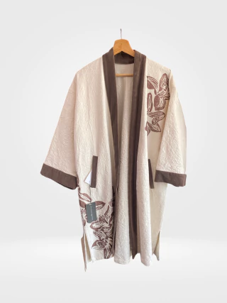 Kimono Ram, Natural y Chocolate - comprar online