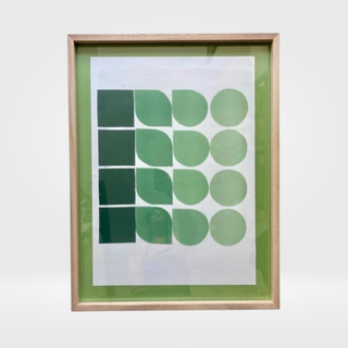 Monocopia Enmarcada, Bauhaus Verde, 80 x 60 cm - comprar online