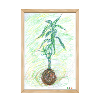 Kokedama.jpg, Ilustración Original, Ariel Gif - comprar online