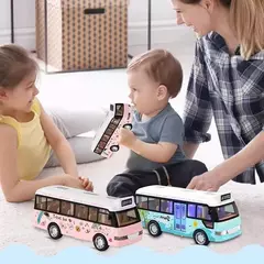 Modelo de autobús escolar con luz y sonido para niños - Quantum Shop Colombia