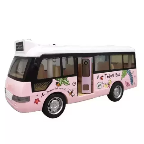 Modelo de autobús escolar con luz y sonido para niños