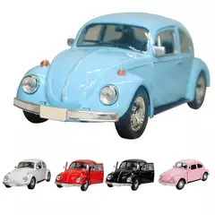 Juguetes de modelo de coche de escarabajo Vintage