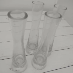 19 FLOREROS FINITOS TRANSPARENTES