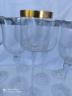 8 COPONES CON BORDE PLATEADO Y DORADO en internet