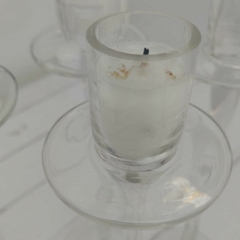 9 CANDELABROS DE VIDRIO ALTOS - comprar online