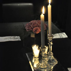 12 CANDELABROS HEXAGONALES