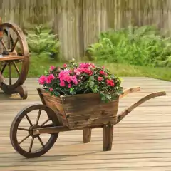 2 CARRETILLAS DE MADERA