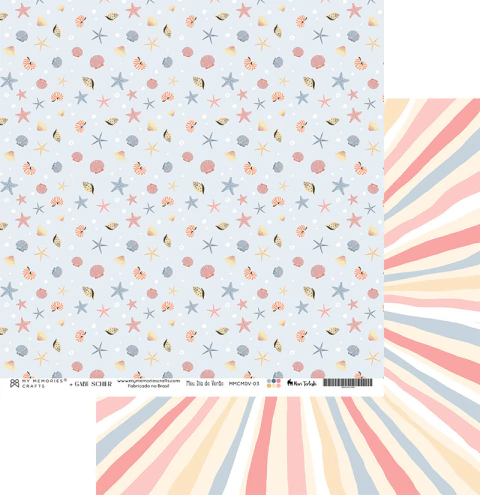 Coleção Meu Dia de Verão - Folha 03 - My Memories Crafts - MMCMDV-03 - comprar online
