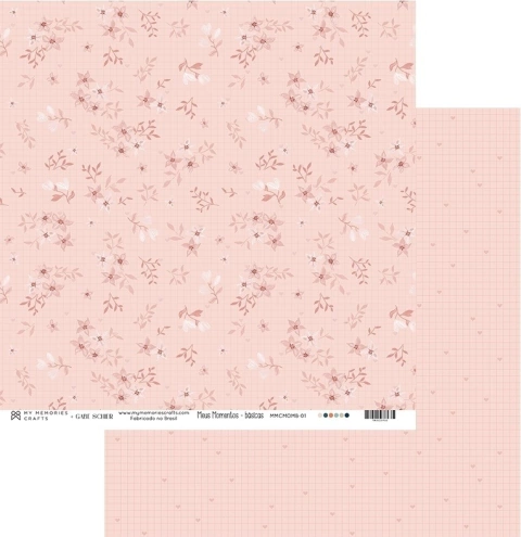 Folha para Scrapbook - My Memories - Coleção Meus Momentos - básicas - MMCMOMB-01
