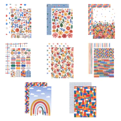 Coleção Meu Dia Colorido - Bloco A4 - My Memories Crafts - MMCMCC-07 na internet