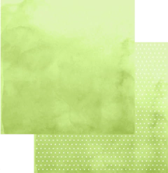 Folha para Scrapbook - My Memories - Coleção My Basics - Verde Claro - MMCMB-07