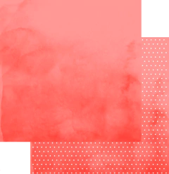 Folha para Scrapbook - My Memories - Coleção My Basics - Vermelho - MMCMB-08