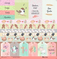 Folha para Scrapbook - My Memories - Coleção My Blessing - MMCMBL-06 - comprar online