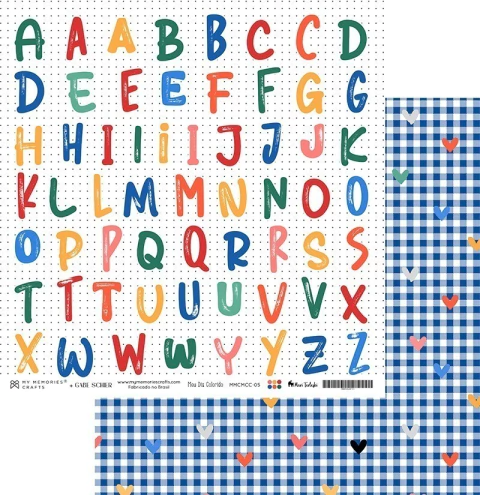 Coleção Meu Dia Colorido - Folha 05 - My Memories Crafts - MMCMCC-05 - comprar online