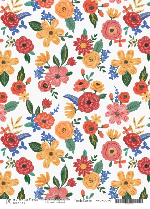 Coleção Meu Dia Colorido - Papel Vegetal A4 - My Memories Crafts - MMCMCC-09 - comprar online