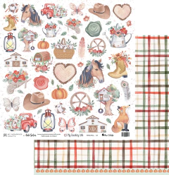 Folha para Scrapbook - My Memories Crafts - Coleção My Country Life - MMCMCL-01