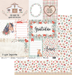 Folha para Scrapbook - My Memories Crafts - Coleção My Country Life - MMCMCL-02